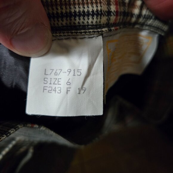 Pendleton Vintage Womens 24 Plaid Wool Trousers Pleated Academia Twee Nerd - Picture 6 of 9